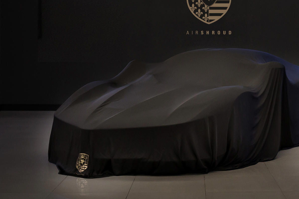 AirShroud Reveal Indoor car cover on Ferrari Laferrari fully covered