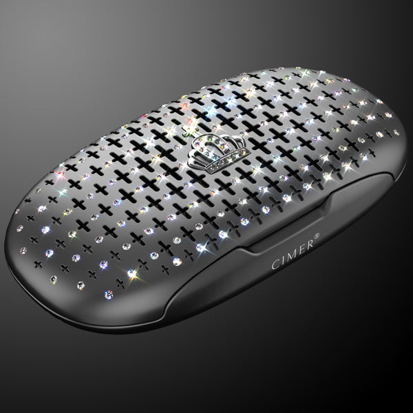 Refillable Car Air Freshener Accessory Hand-Embedded with Swarovski Crystals
